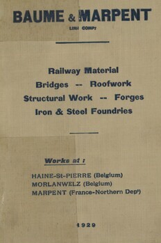 Traduction anglaise des cahiers des charges des chemins de fer français. Spécification technique et cahiers des charges unifiés des chemins de fer français. Standard specifications for French railways